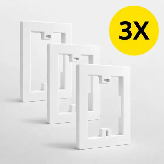 Kit 3 Derivação Embutir P/ Sobrepor Sistema X Prolongador Caixa 4x2