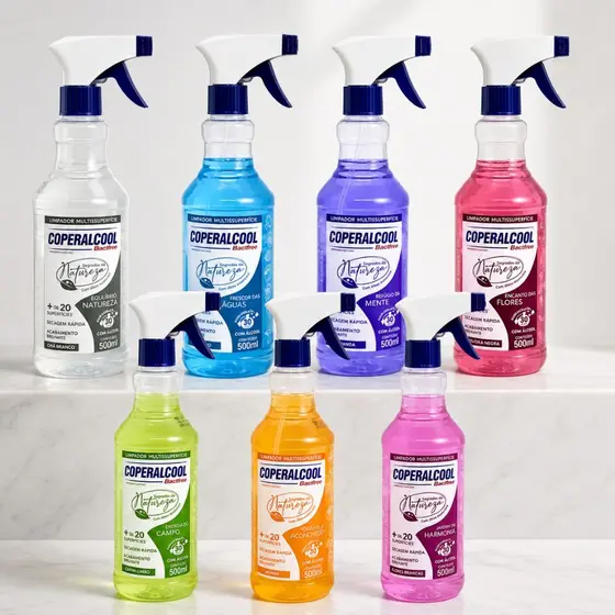 Limpador Perfumado de Ambientes Bacfree Multiuso Multissuperficie 500ml Limpeza Completa Coperalcool