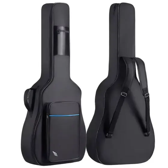 Capa Para Violão Clássico Folk Sierra Sag50 Acolchoada Luxo Alça Mochila Bolso Frontal