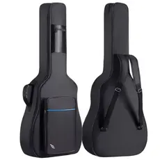 Capa Para Violão Clássico Folk Sierra Sag50 Acolchoada Luxo Alça Mochila Bolso Frontal