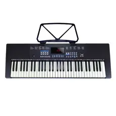 Teclado Musical Bravo Music BP100 61 Teclas 5/8 com Fonte Suporte Partitura para Iniciantes Estudantes e Aulas de Música