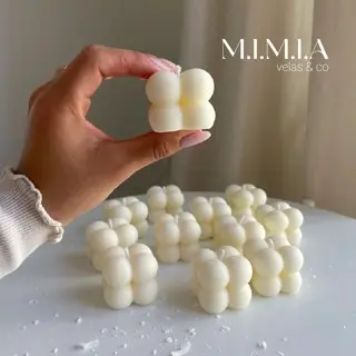 Kit 30 a 100 PRONTA ENTREGA  Vela Aromática Mini Bubble Cera de Coco Pefumada Artesanal Lembrancinha