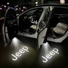 1pcs Luzes De Projeção Do Emblema Carro Da Porta Lâmpadas De Boas-Vindas LED Para JEEP Grand Cherokee Commander Renegade Wrangler Compass Patriot