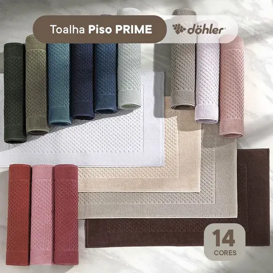 Piso Tapete Toalha P/ Banheiro Dohler Felpudo Prime 0,50x0,70m
