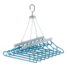 Varal Cabideiro 8 Cabides Retrátil Pratico Resistente Multiuso Compacto