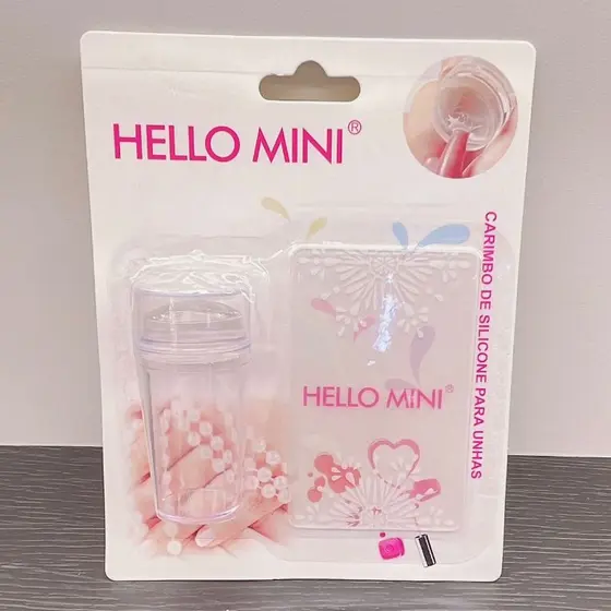 Carimbo de Unha com Placa Hello Mini OY482