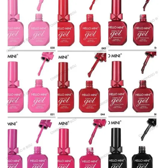 Kit 3 UNIDADES  / Esmalte em gel 10ML Hello Mini HJ1099/Vários tons Disponíveis,