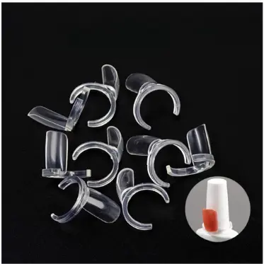 HELLO MINI /Kit com 50 /100 UN aneis expositor display mostruário de unhas esmaltes.LEITOSO  OU TRANSPARENTE