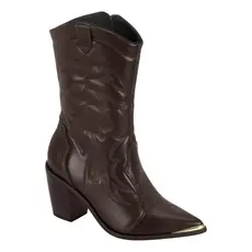 Bota Feminina Vizzano Texana Country Western Cano Médio Moda