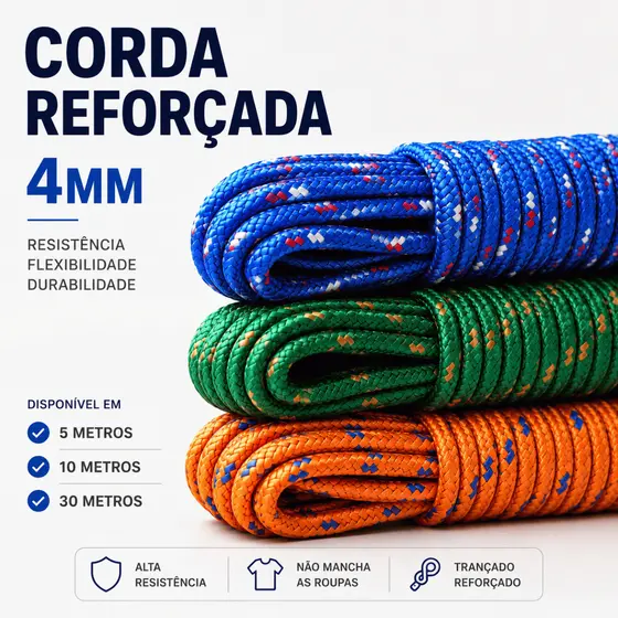 Corda Varal Elástica Ajustável Para Roupas Camping Apartamento Lavanderia Prática Várias Cores