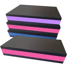 Kit 7 Step em Eva 60x28x10 Academia Exercícios Fitness yoga Aeróbico
