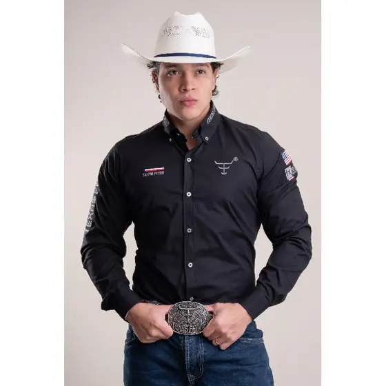 CAMISA COMPETIÇÃO MASCULINA MANGA LONGA TEXAS FARM