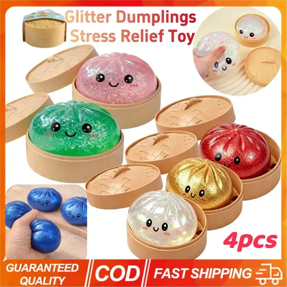 Squishy Glitter Bolinhos Bola De Alívio Do Estresse Brinquedo Sensorial Fidget Soft Aumento Lento Para Ansied