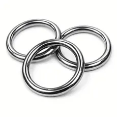 Kit 50 Argolas Plástica Média Cortina Guardanapo Decoração - 19mm