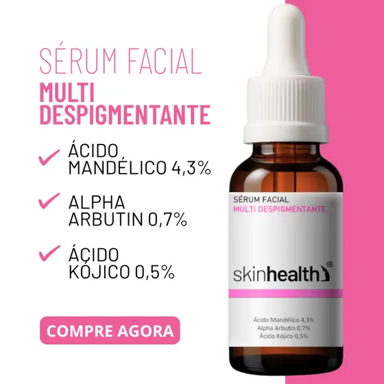 Sérum Facial Melasma Ácido Mandélico 4,3% + Alpha Arbutim Skinhealth 30ml