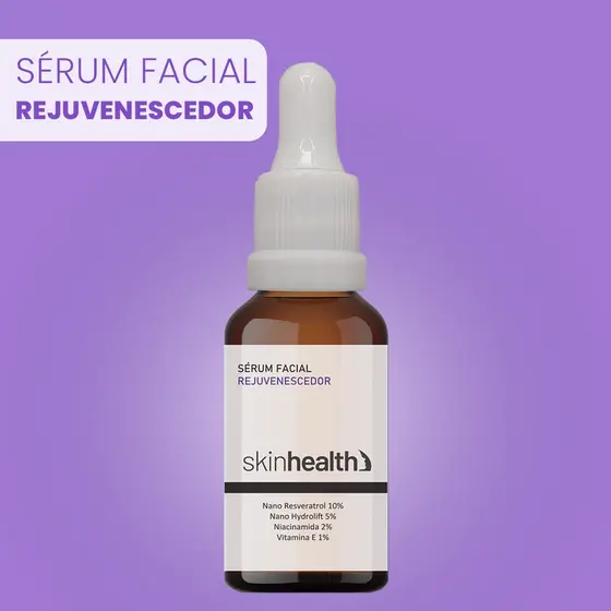 Sérum Facial Nano Resveratrol 10% + Nano Hydrolift 5% + Niacinamida 2% + Vitamina E 1% Skinhealth 30ml