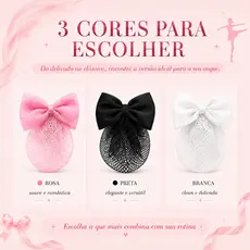 Redinha para coque ballet bale Laço Infantil Tule Rede Rosa Preto Acessório de Cabelo adulto Criança