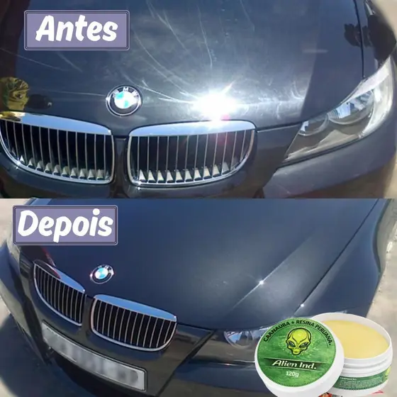 Cera Automotiva Tira Risco - Holograma - Esbranquiçado 6 em 1 Carnaúba Profissional