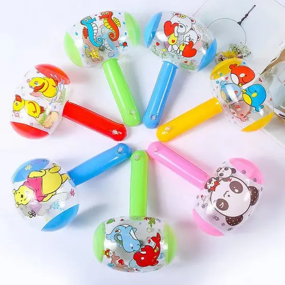 Martelo Inflável/Brinquedo Pequeno 22cm com Sino Brinquedo para Bebês