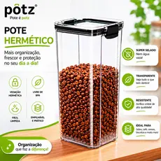 Pote Hermético Clear Casa, Utilidades, Mantimentos, Acrílico Armário Cozinha