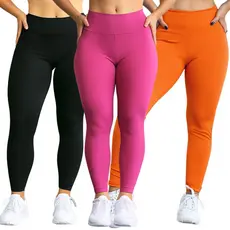 Calça Suplex Basic Cross Legging Feminina Cintura Alta Moda Fitness Conforto Treino Academia Moda