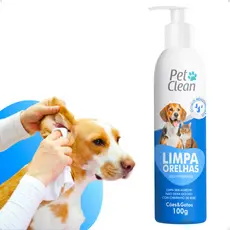 Limpador de Orelhas para Cães e Gatos Pet Clean - 100 g
