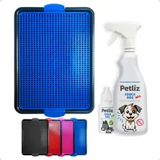 Tapete Sanitário Lavável Banheiro Cachorro + Adestrador Educador Educa Dog Xixi Sim e Não Petliz