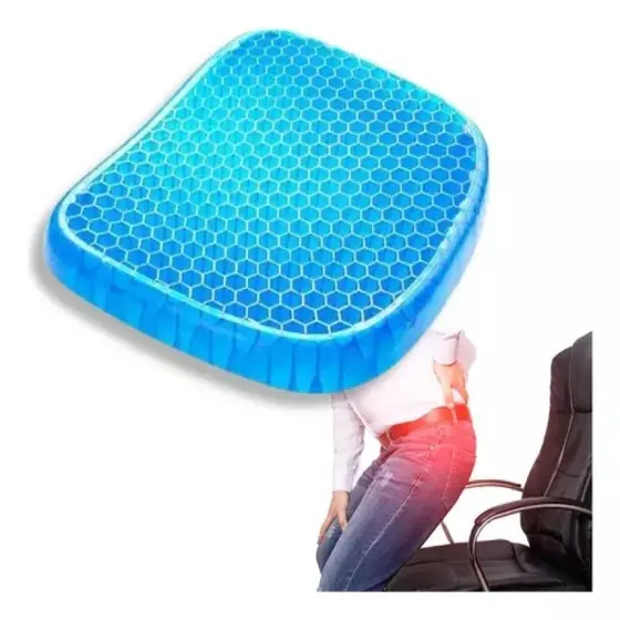 Almofada Ortopédica Silicone Escritório Carro Casa Alivia Dores