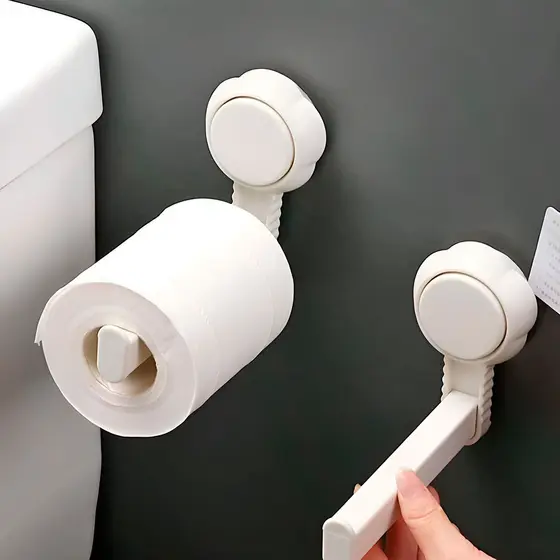 Suporte Porta Papel Higiênico Parede Banheiro Ventosa