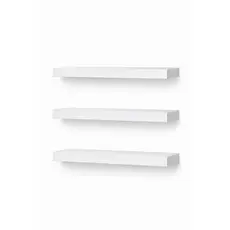 Kit Prateleiras Flutuante Invisível MDF Luxo Nichos Sala Cozinha Quarto Banheiro Com Kit De Instalação 45x15 | 45x20