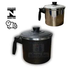 leiteira cafeteira com tampa fervedor canecao para fazer café preta e alumínio grande e pequena