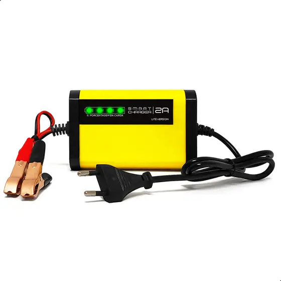 Carregador de Bateria Automotivo Smart Charger 2A Lite Version - Bivolt - 12V Para Motos e Carros