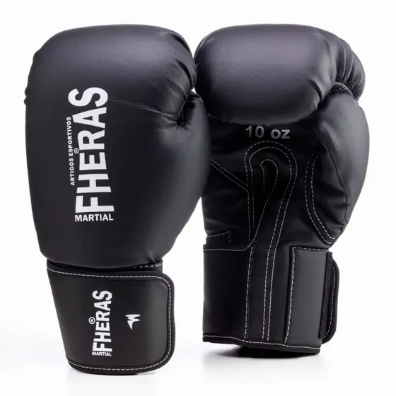 Luva Profissional Luta Boxe Muay Thai Mma Fheras