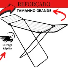 Varal De Chão Com Abas Açoi Reforçado Retrátil Para Apartamento
