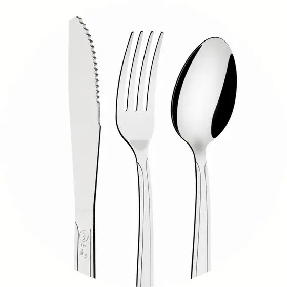 Jogo Talheres Garfo Faca Colher Inox Bar Restaurante Buffet Faqueiro