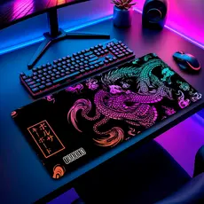 Mouse Pad Gamer Traxen Grande Premium Dragão Chinês 3mm Espessura
