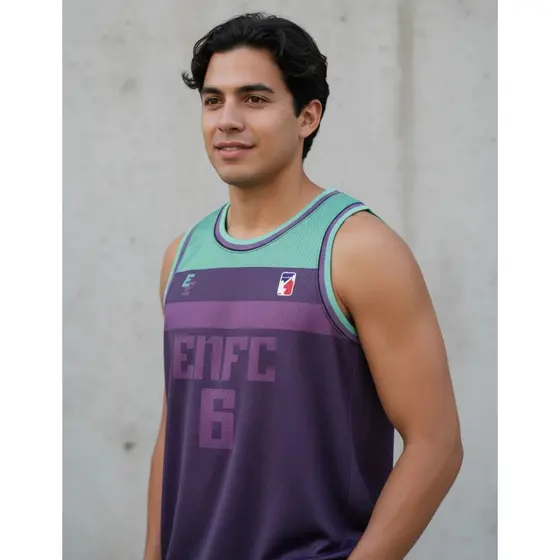 Camiseta Regata Enforce Treino Box Academia Roxa
