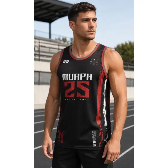 Camiseta Regata Murph Crossfit Treino Box Academia Preta