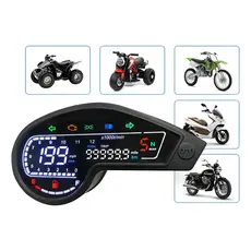 Painel Digital P/ Moto LCD Bros 125 150 NXR150 XTZ125 XR250 Velocímetro Tacômetro