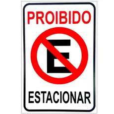 Placas PROIBIDO ESTACIONAR - Sinalização Casa, Garagem ou Estabelecimento Comercial 20x30 Envio Imediato Produto Premium