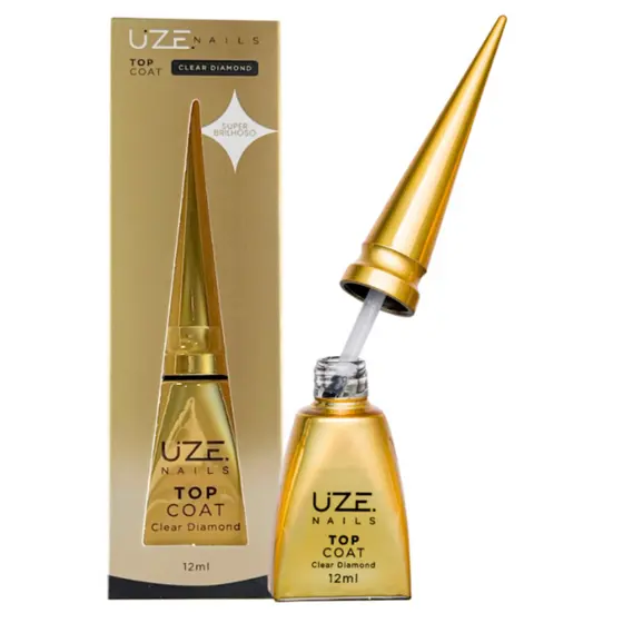 Top Coat Clear Diamond 12ml - Uze Nails