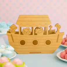 Centros de Mesa Tema Safari – Kit 5, 10 ou 15 Peças em MDF para Festa Infantil