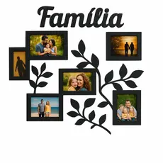Porta Retrato Família MDF Decorativo 50x45cm Parede Sala Quarto