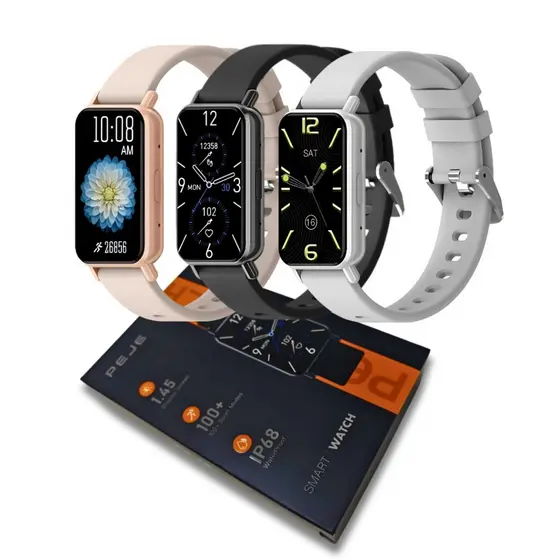 New Smartwatch Peje Band 1: Faça Chamadas, Tela 1,45" HD, Saúde e Esportes, à Prova D'água Av