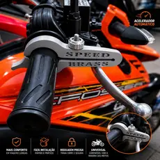 Acelerador Automático para Moto Universal Trava de Acelerador Speed Brass Conforto em Viagens