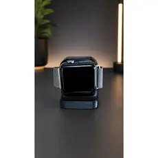 Suporte para Apple Watch Stand Carregador Mesa Preto Impressão 3D