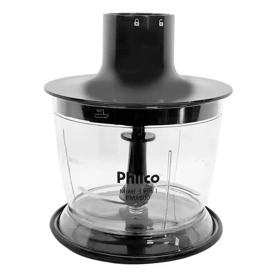JARRA COMPLETA ORIGINAL PHILCO PMX600 MIXER 3 EM 1 JARRA + TAMPA + FACA