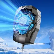Refrigerador Gamer para Celular, Cooler Portátil com LED, Ventilador 5500RPM, USB 5V, Dissipador de Calor Instantâneo