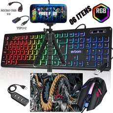 Mobilador Gamer RGB 6 Item Completo Para Celular