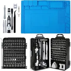 Kit Manutenção Celular Chaves Reparo 115em1 + Manta Magnética 45x30cm